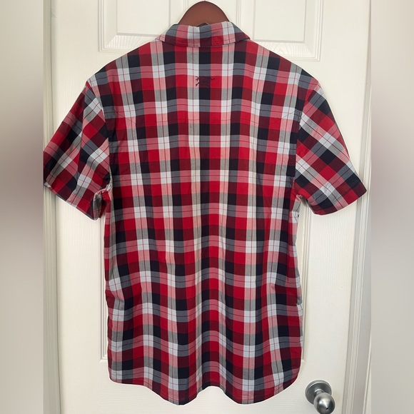 Men’s Arc’teryx Brohm Short Sleeve Button Up Outdoor Plaid Shirt | Size Large - Picture 5 of 7